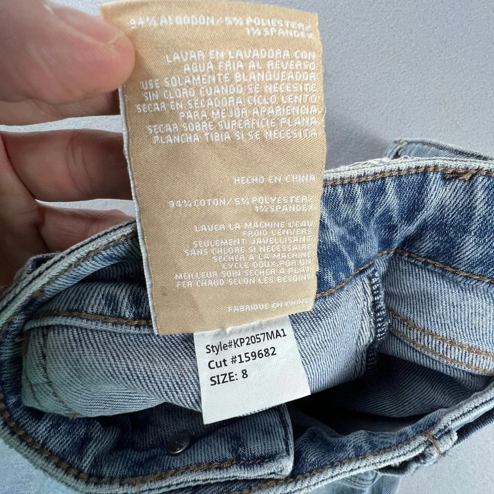 Kut from the Kloth Sienna Wide Leg Jeans Women 10 High Rise Patch Pocket‎ - Picture 14 of 15